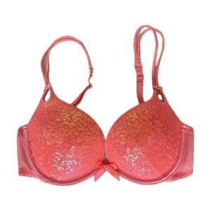 Victoria's Secret Coral Sequin Bra